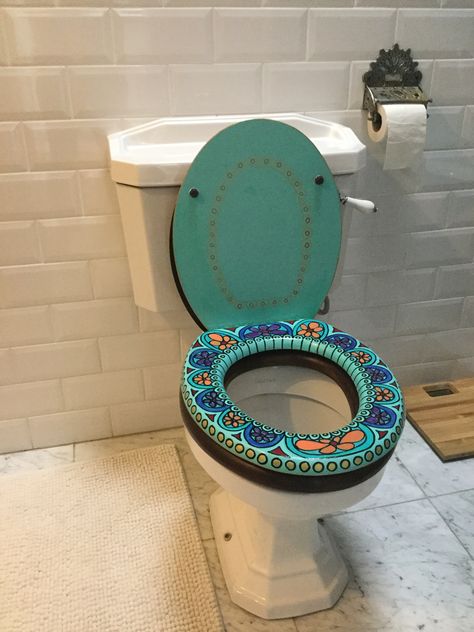 Wood toilet seat