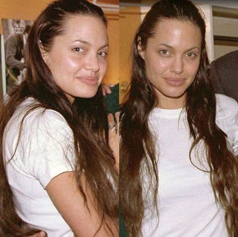 Angelina Jolie Angelina Jolie No Makeup, Angelina Jolie Hair, Angelina Jolie Makeup, Models Without Makeup, Eyebrow Trends, Celebs Without Makeup, Makeup Photos, Angelina Jolie Photos, No Makeup