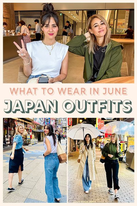 What To Wear in Japan in June - Travel Pockets Japan Summer Outfit Ideas, Japan Outfit Women, How To Dress In Japan Summer, Outfit Ideas For Japan Trip, How To Dress In Japan Spring, What To Wear In Japan In May, Japan In June Outfit, What To Wear In Japan In June, What To Wear Japan Spring