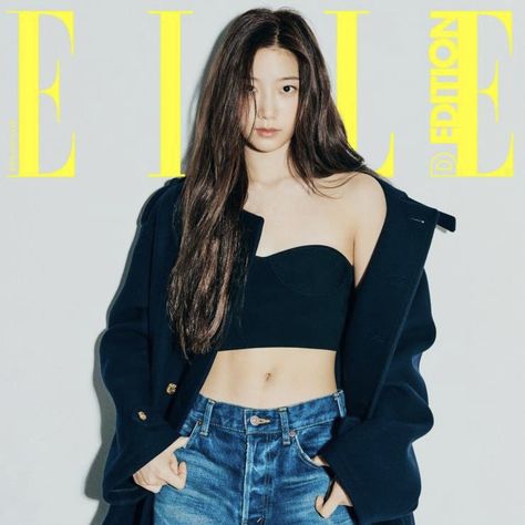 kazuha Elle Korea, 사진 촬영 포즈, Pre Debut, Blue Flames, Instagram Update, Korean Girl, South Korean Girls, K Pop, Kpop Girls