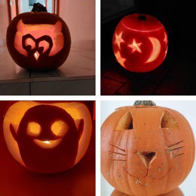 Easy Pumpkin Carvings for Beginners to Try - Easy Crafts For Kids Easy Pumpkin Carvings, Non Carving Pumpkin Ideas, Nurse Crafts, Owl Pumpkin, Easy Pumpkin Carving, Puppets Diy, Pumpkin Carvings, Pumpkin Carving Patterns, Diy Valentines Decorations