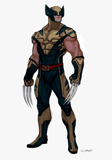 Wolverine Redesign, Wolverine Design, Wolverine Suit, Xmen Characters, Wolverine Comic Art, James Howlett, Avengers Team, Wolverine Comic, Marvel Wolverine