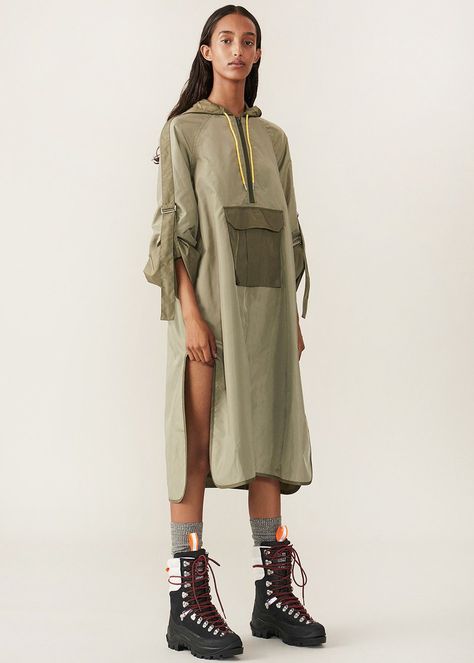 Quilted Anorak, Oversized Jacket, 가을 패션, Mode Inspiration, Sport Fashion, Army Green, Athleisure, Moda Masculina, Coats For Women