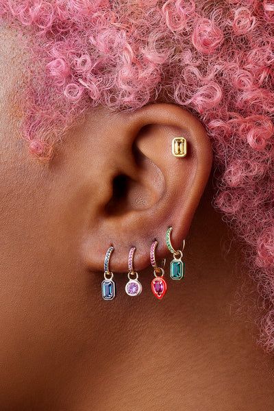 Search Results – Alison Lou Jewel Tone Jewelry, Dainty Jewelry Earrings, Colorful Piercings, Opal Body Jewelry, Piercings Ideas, Multiple Piercings, Stacked Earrings, Piercing Shop, Dope Jewelry