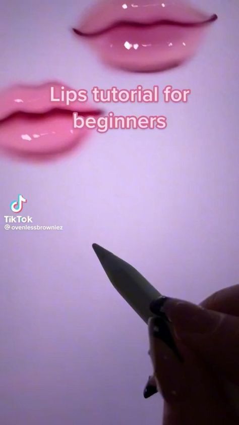 Lips Tutorial, Digital Art Tutorial Beginner, Draw Lips, الفن الرقمي, Lip Tutorial, Ipad Tutorials, Free Procreate, Procreate Drawing, Procreate Brushes Free