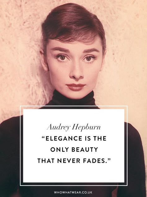 50 of the Best Fashion Quotes of All Time via @WhoWhatWearUK Vintage Fashion Quotes, Fashion Quotes Words, Hepburn Quotes, Aubrey Hepburn, Fashion Quotes Inspirational, Audrey Hepburn Photos, Audrey Hepburn Quotes, Classy Quotes, Audrey Hepburn Style