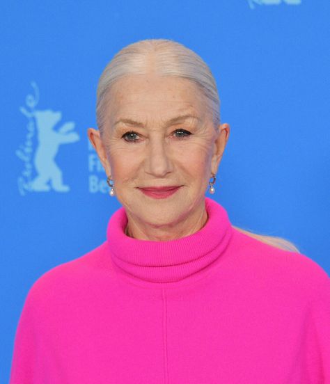 Helen Mirren, 77, Hits Back at the Notion That Older Women Shouldn’t Have Long Hair Helen Mirren Hair, Helen Mirren Style, Long Hair Older Women, Long Gray Hair, Helen Mirren, Long Hair Women, Signature Look, Older Women Hairstyles, The English