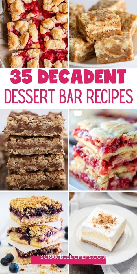 Easy Dessert Bars, Easy Bar Recipes, Dessert Bar Recipes, Bar Desserts, Potluck Desserts, Dessert Bar Recipe, Amazing Desserts, Oreo Dessert, Desserts For A Crowd