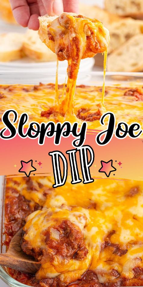 Sloppy Joe Dip Sloppy Joe Dip, Hearty Appetizer, Sloppy Joes Dip, Cheesy Sloppy Joes, Superbowl Recipes, Savory Dips, Dip Dip, Diy Mixes, Pleasing People