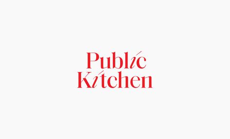 Public Kitchen identity & website on Behance Kitchen Logo Design, Kitchen Logo, Design Stand, Business Card Branding, Logo Animation, Stand Out From The Crowd, Professional Logo Design, Logo Mark, E Card