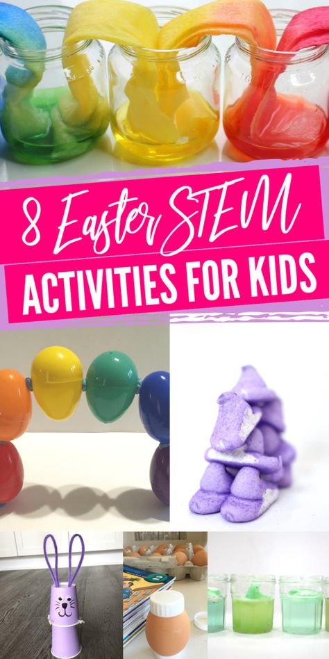 Easter Stem Challenge, Easter Stem Activities, Spring Stem Activities, Easter Math Activities, Easter Stem, Easter Science, Kids Stem Activities, Stem Activities For Kids, Elementary Stem Activities