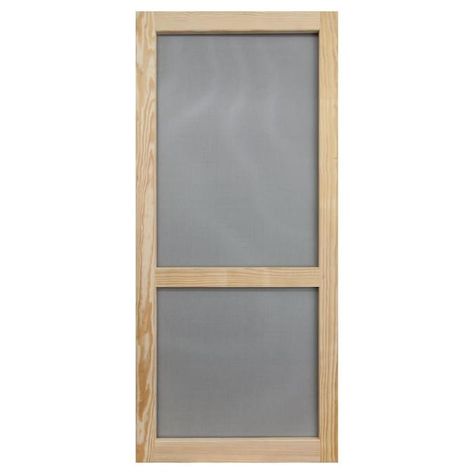 Patio Screen Door, Wood Screen Door, Wood Hinges, Wood Insert, Wood Screens, Pressure Treated Wood, Screen Doors, Door Manufacturer, Diy Holz