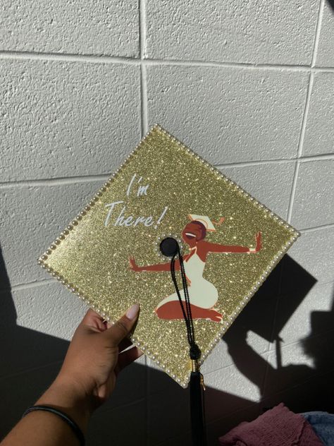 Im Almost There Tiana Graduation Cap, Tiana Princess And The Frog Grad Cap, Almost There Princess And The Frog Graduation Cap, Princess Tiana Senior Parking Spot, Princess And Frog Prom, Grad Cap Ideas Princess And The Frog, Graduation Cap Designs Princess And The Frog, Princess Tiana Graduation Cap Designs, Tiana Graduation Cap Ideas