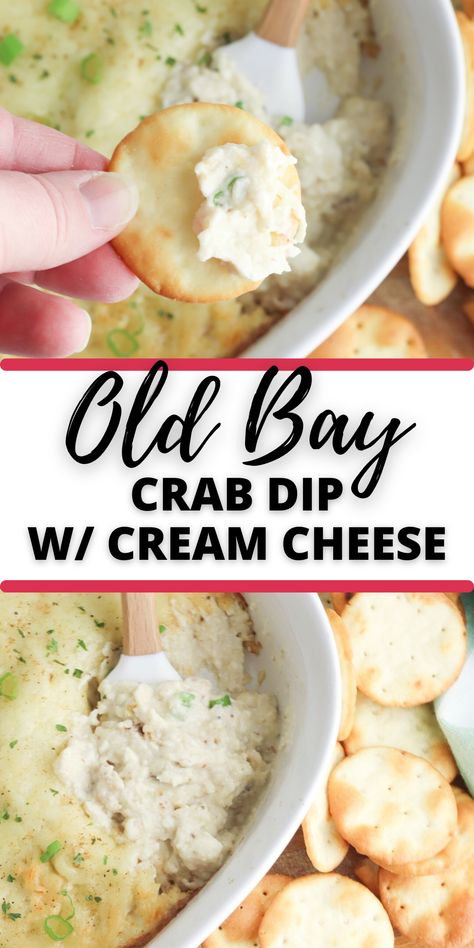 Old Bay Crab Dip with Cream Cheese is so good, you will want to have a party just so you have an excuse to make it. Seafood lovers and dip connoisseurs will both fall for this timeless and delicious dip. Old Bay Crab Dip Recipe, Old Bay Dip, Old Bay Snacks, Imitated Crab Dip, Cream Cheese Crab Dip, Old Bay Crab Dip, Dips With Cream Cheese, Crab Dip With Cream Cheese, Crab Dip Cold