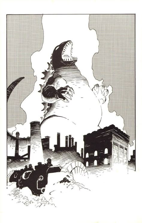 Mike Mignola Art, Mike Mignola, Kaiju Art, Bd Comics, Arte Sketchbook, Arte Fantasy, Comic Illustration, Comic Artist, Comic Books Art