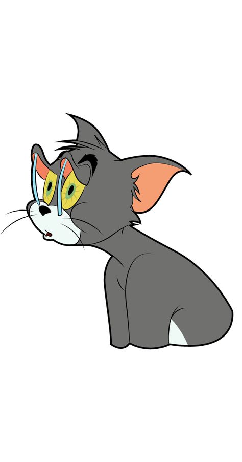 Sticker Tom and Jerry Tired Tom. Tom And Jerry, Cute Cartoon Wallpapers, Cute Cartoon, Wallpapers, Pins