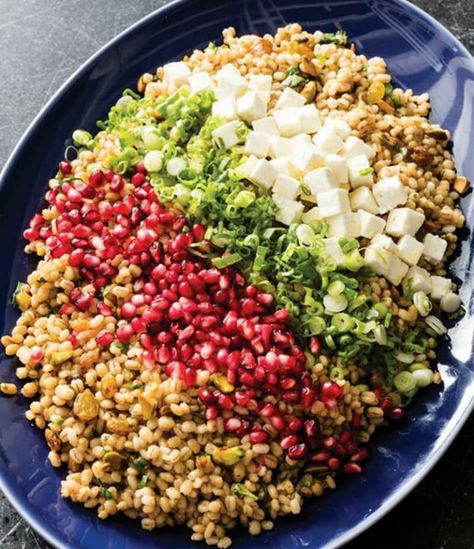 Egyptian Barley Salad - Daily Mediterranean Diet Egyptian Salad, Barley Recipe Healthy, Barley Salad Recipes, Pearl Barley Salad, Barley Recipe, Barley Salad, Grain Salad, Pearl Barley, Egyptian Food