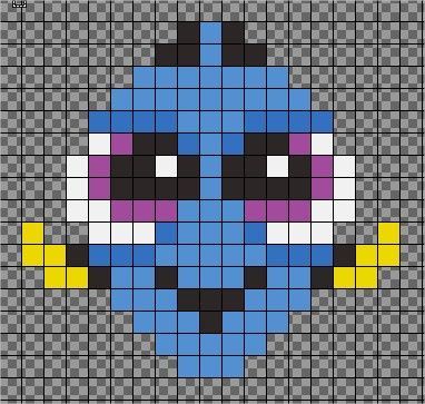 | Baby Dory Perler Bead Design | Disney Pixel Art, Pixel Art Minecraft, Modele Pixel Art, Easy Perler Bead Patterns, Pearl Beads Pattern, Art Perle, Pixel Art Templates, Hama Beads Design, Perler Bead Templates