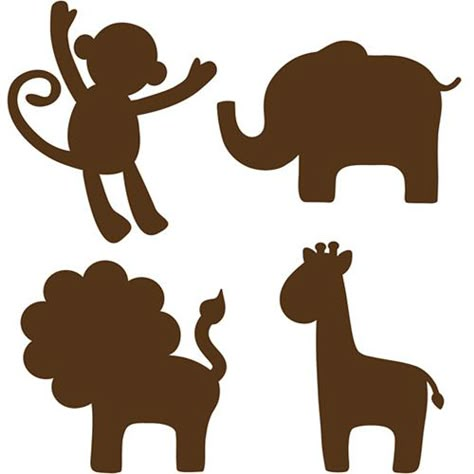 nursery animal wall art - Lolly Jane#_a5y_p=870099#_a5y_p=870099#_a5y_p=870099 Giraffe Silhouette, Elephant Silhouette, Animal Stencil, Animal Wall Art Nursery, Silhouette Clip Art, Animal Silhouette, Espresso Brown, Safari Theme, Animal Clipart