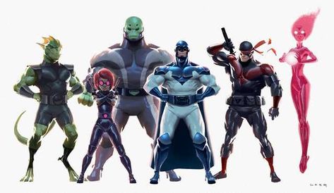 Imgur Post - Imgur Big Hero 6 Concept Art, Solgaleo Pokemon, Concept Art World, Superhero Team, Walt Disney Animation Studios, Superhero Characters, Heroes And Villains, Superhero Design, Hero 6