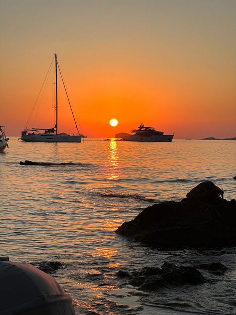 Ibiza / Sunset Ibiza 2024, Slow Summer, Ibiza Vibes, Ibiza Sunset, Ibiza, Collage, Orange, Travel, Pins