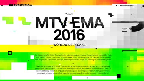 MTV EMA16 - Promo Toolkit on Behance Complex Systems, Main Event, Creative Industries, Design Graphique, Graphic Poster, Creative Studio, Visual Identity, Creative Work, Mtv