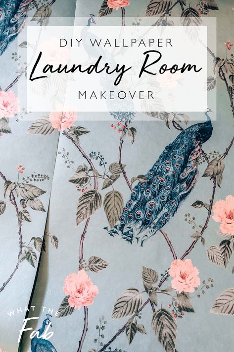 Have you been wanting to pick up a new project at home? Try doing a DIY wallpaper laundry room makeover. It doesn't take long and you'll end up with very happy results! home diy | home diy projects | home diy ideas | home diy decor | diy laundry room makeover | diy laundry room makeover on a budget | diy laundry room makeover small spaces | laundry room makeover #homediy #homediyprojects #homediyideas #homediydecor #diylaundryroommakeover #diylaundryroommakeoveronabudget #diylaundry #laundry Laundry Room Makeover Small Spaces, Laundry Room Ideas Small Space Wallpaper, Laundry Room Wall Paint, Laundry Room Hanging Ideas, Wallpaper Makeover, Laundry Room Hanging, Room Wall Paint, Wallpaper Laundry Room, Wallpaper Laundry