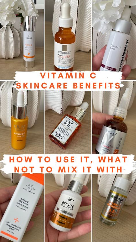 Dry Skincare Routine, Skin Care Products Aesthetic, Day Skincare Routine, Over 50 Makeup Tips, Vitamin C Serum Benefits, Acne Skin Care Products, Skin Care Routine For Acne, Antioxidants Skincare, Benefits Of Vitamin C