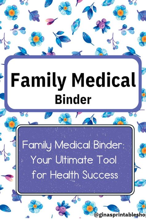 Stay organized and prepared with our comprehensive Family Medical Binder. Track health info effortlessly! Family Health History, Medical Binder, Healthcare Management, Organization Printables, Family Health, Medical History, Health Info, Stay Organized, Getting Organized