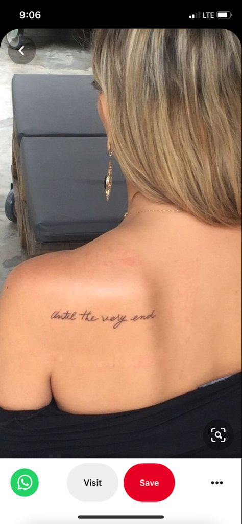 Always Have Your Back Tattoos, Written Tattoo Placement Ideas, Small Phrase Tattoo Placement, Text Tattoo Placement Ideas, Bag Tattoo Women, Places To Get Tattoos Hidden, Phrase Tattoos Placement, Unique Tattoo Placement For Women, Text Tattoo Placement