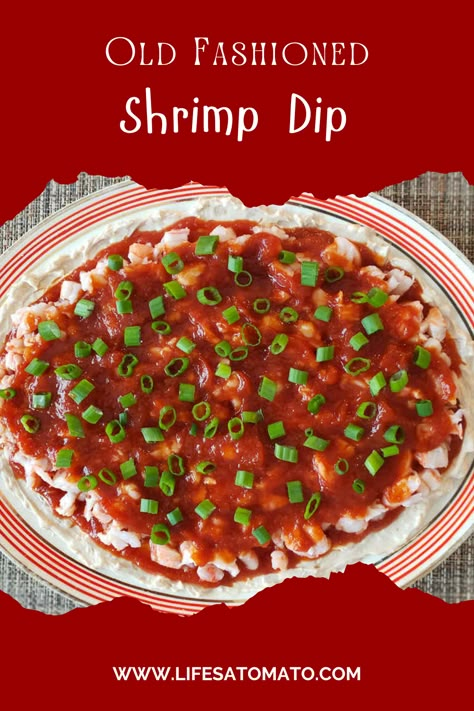 I absolutely could not get enough of this old fashioned shrimp dip. My wife made this for the Superbowl. When she brought it out I admit I might have made a face. That ‘what is that?’ face. But I grabbed a cracker and dug in and wow! What a great dip! Fantastically creamy rich, but with the tang of cocktail sauce, this dip packs in tons of flavor and of course my favorite, shrimp! Shrimp Surprise Dip, Cold Crab Dip With Cocktail Sauce, Shrimp Dip Appetizers, Shrimp Dip Recipes Easy, Seafood Sauce Dip, Cream Cheese Shrimp Dip Cocktail Sauce Appetizer Recipes, Cream Cheese And Shrimp Dip, Crab Cream Cheese Dip Cocktail Sauce, Shrimp Dip With Cocktail Sauce