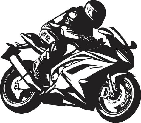 Riding with Precision Sports Bike Vectors in Focus Vector Velocity Unleashed Sports Bike Experience Bike Design Sketch, Biker Drawing, Gixxer Sf, Biker Logo Design, Motorcycle Vector, Suzuki Gixxer, Kokopelli Art, Bike Logos Design, Bike Silhouette