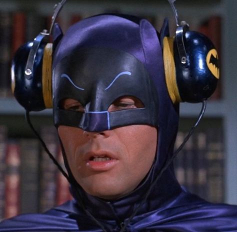 Bat Head, Superhero Bathroom, 1966 Batman, Batman Statue, Batman Tv Show, Batman 1966, Head Phones, Adam West, Drive In Theater