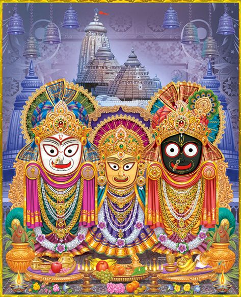 Jagannath Baladeva Subhadra, Vishnu Art, Jay Mataji, Shrines Art, Lord Jagannath, Krishna Wallpapers, Radha Krishna Wallpaper, Lord Vishnu Wallpapers, Hinduism Art