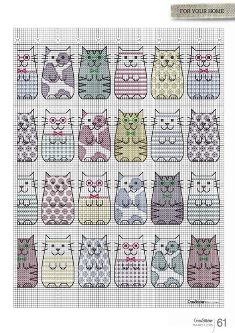 Cross Stitch Cats, Cat Cross Stitches, Cat Cross Stitch Pattern, Pola Kristik, Pola Sulam, Cross Stitch Bookmarks, Cat Cross Stitch, Cross Stitch Animals, 자수 디자인