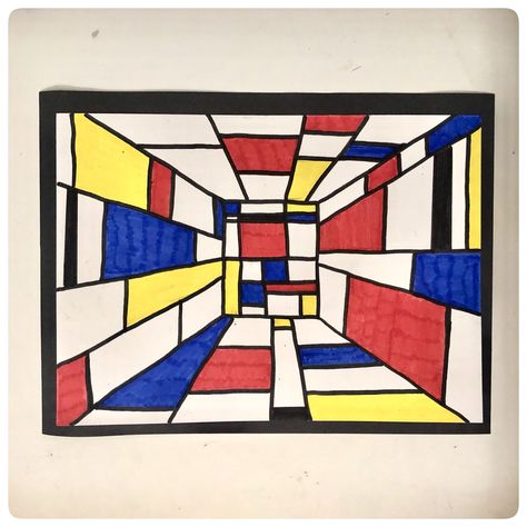 Creating ways to think about abstract art while learning about Piet Mondrian Piet Mondrian For Kids, Mondrian Art For Kids, Mondrian Art Projects, Piet Mondrian Artwork, Piet Mondrian Painting, Arte Pop Up, Project Abstract, Mondrian Art, 6th Grade Art