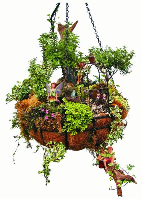 Basket Garden, Faerie Garden, Farm Photos, Garden Fairies, Fairies Garden, Herb Farm, Fairy Home, Fairy Homes, Fairy Stuff