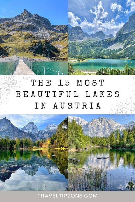 The 15 most beautiful lakes in Austria Austria Must See, Austria Places To Visit, Austria Lakes Beautiful Places, Austria Honeymoon, Summer In Austria, Things To Do In Austria, Austria Travel Guide, Travel Austria, Visit Austria