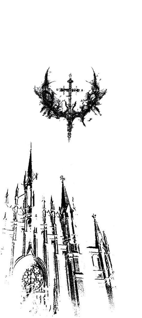 White Gothic Wallpaper, White Goth Wallpaper, Cybersigilism Wallpaper, Gothic Wallpaper Aesthetic, Crosses Wallpaper, Gothic Art Style, Gothic Drawings, Sigil Tattoo, White Goth