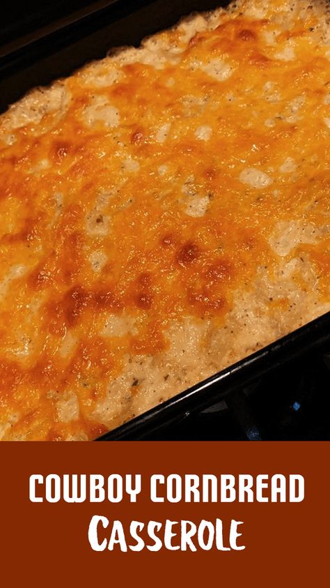 Cowboy Cornbread Casserole, Broccoli Stuffed Chicken, Broccoli Stuffed Chicken Breast, Cornbread Dinner, Cowboy Cornbread, Cowboy Casserole Recipe, Cowboy Food, Ground Beef Beans, Cornbread Casserole Recipe