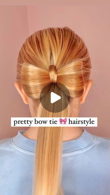 Audrey McClelland on Instagram: "PRETTY BOW TIE PONYTAIL 🎀 I’ve had lots of requests for hairstyles for upcoming special occasions… Birthday parties, holidays, graduations, weddings, baby showers, lots of fun things! This bow tie hairstyle is always a beautiful one to do on the hair. It looks great as is, or you can add some ribbon in as well! . For this one, a top detail tool is very helpful, I will share the one we use! And I love using hair styling cream to smooth the hair. Makes hairstyles so much easier!  . #hairdo #simplehairstyles #simplehair #simplehairstyle #easyhairstyles #easyhairstyle #easyhairstylesforgirls #cutehairstyles #cutehair #hairvideo #hairideas #hairinspo #hairinspiration #hairvideos #hairidea #schoolhairstyles #schoolhair #hairstyles #hair #hairstyle #hairtutorial Ribbon Ponytail Hairstyles, Girls Bow Hairstyles, Bow Ponytail Hairstyle, Ponytail With Bow, Bun Bow, Bow Bun, Bow Ponytail, Bow Hairstyle, Birthday Hairstyles