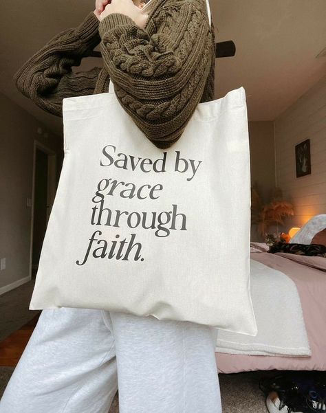 Worship Apparel, Tod Bag, Tote Bag Christian, Christian Clothing Brand, Christian Tote Bags, Christian Shirts Designs, Quote Tote Bag, Aesthetic Tote Bag, Quote Tote