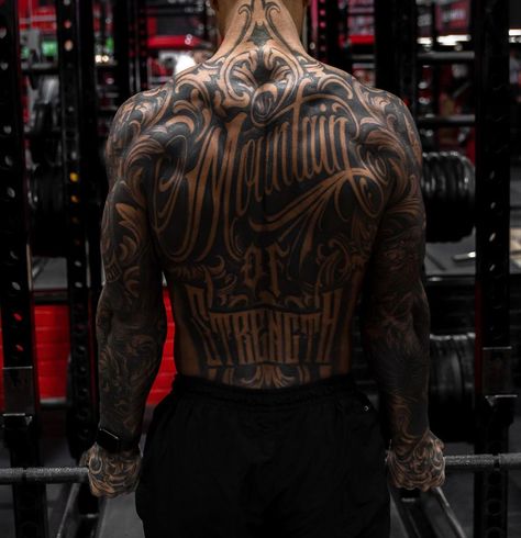 Large Back Tattoos Men, Men’s Back Tattoo Piece, Men’s Full Back Tattoo Ideas, Back Tatooed Boy, Full Back Tattoo Dark Art, Versace Tattoo, All Black Tattoos, Dragon Tattoo Sketch, Masculine Tattoos