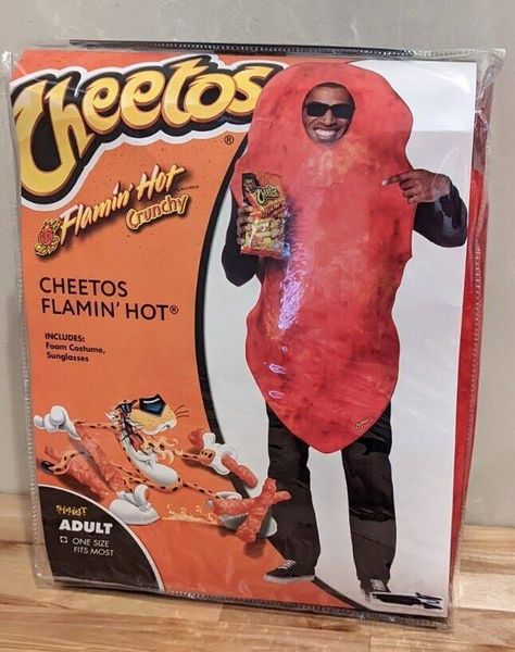 Hot Cheetos Costume, Cheeto Costume, Foam Costume, Cheetos Crunchy, Hot Snacks, Hot Cheetos, Frito Lay, Hot Costume, Couples Costume