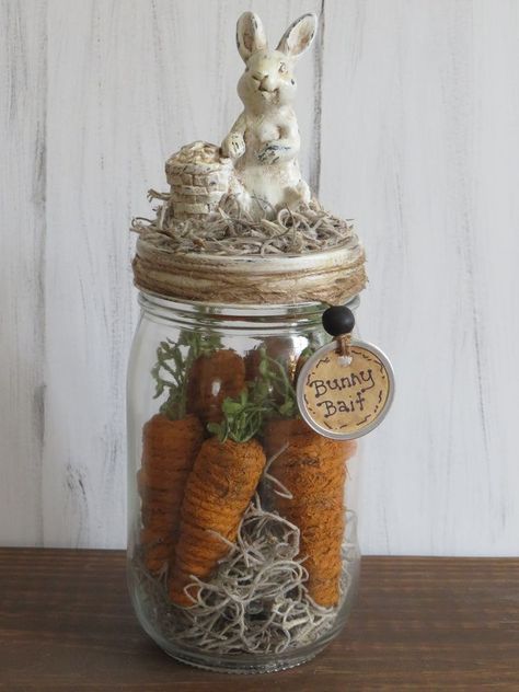 Easter Things, Easter Mason Jars, Easter Decor Ideas, Rustic Decorations, Rustic Easter, Easter 2023, Vintage Decorations, Spring Things, Easter Stuff