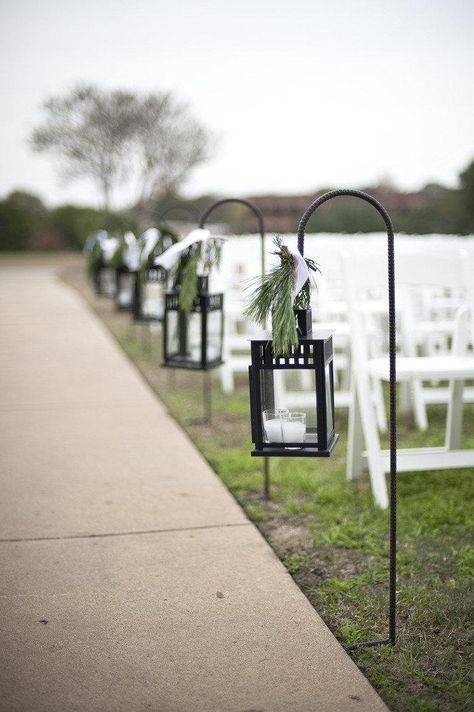 Brenham Wedding at Giddings Stone Mansion by Alyse French Photography Hanging Lanterns Wedding, Cheap Lanterns, Elegant Wedding Colors, French Photography, Hanging Candle Lanterns, Lantern Decor Wedding, Stone Mansion, Lantern Centerpieces, Wedding Aisle Decorations