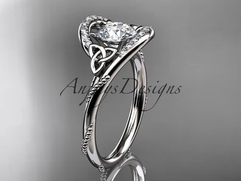 Irish Engagement Rings, Knot Wedding Ring, Celtic Knot Engagement Ring, Knot Engagement Ring, Gold Diamond Wedding Rings, Celtic Engagement Rings, White Sapphire Engagement Ring, Celtic Trinity Knot, Sapphire Wedding Rings