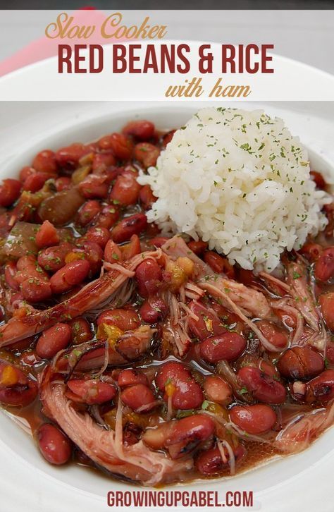 Slow cooker red beans and rice recipe is an simple and budget friendly dinner recipe for the Crock Pot. Made with ham, this easy meal is great for families! Slow Cooker Red Beans, Budget Friendly Dinner Recipes, Red Beans And Rice Recipe, Red Beans N Rice Recipe, Budget Friendly Dinner, Red Beans And Rice, Easy Rice Recipes, Beans And Rice, Crock Pot Slow Cooker