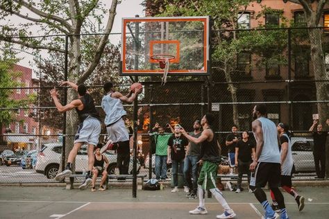 Pickup Basketball Aesthetic, Street Basketball Aesthetic, Streetball Photography, Streetball Aesthetic, Street Basketball Photography, Photo Series Ideas, Nyc Basketball, Pickup Basketball, Street Soccer