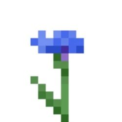 Minecraft Blue Flower, Minecraft Cornflower, Plants Minecraft, Minecraft Flowers, Painting Minecraft, Minecraft Room Decor, Minecraft Drawings, Minecraft Room, Cute Diy Room Decor